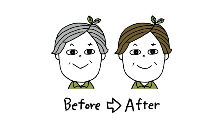 メンズヘナビフォアーアフター